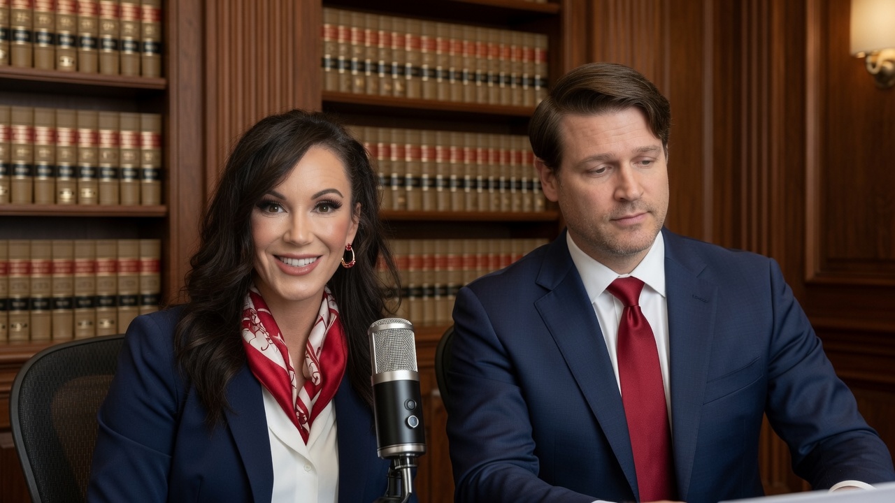 Meg and Shawn recording The Shawn Lee Report