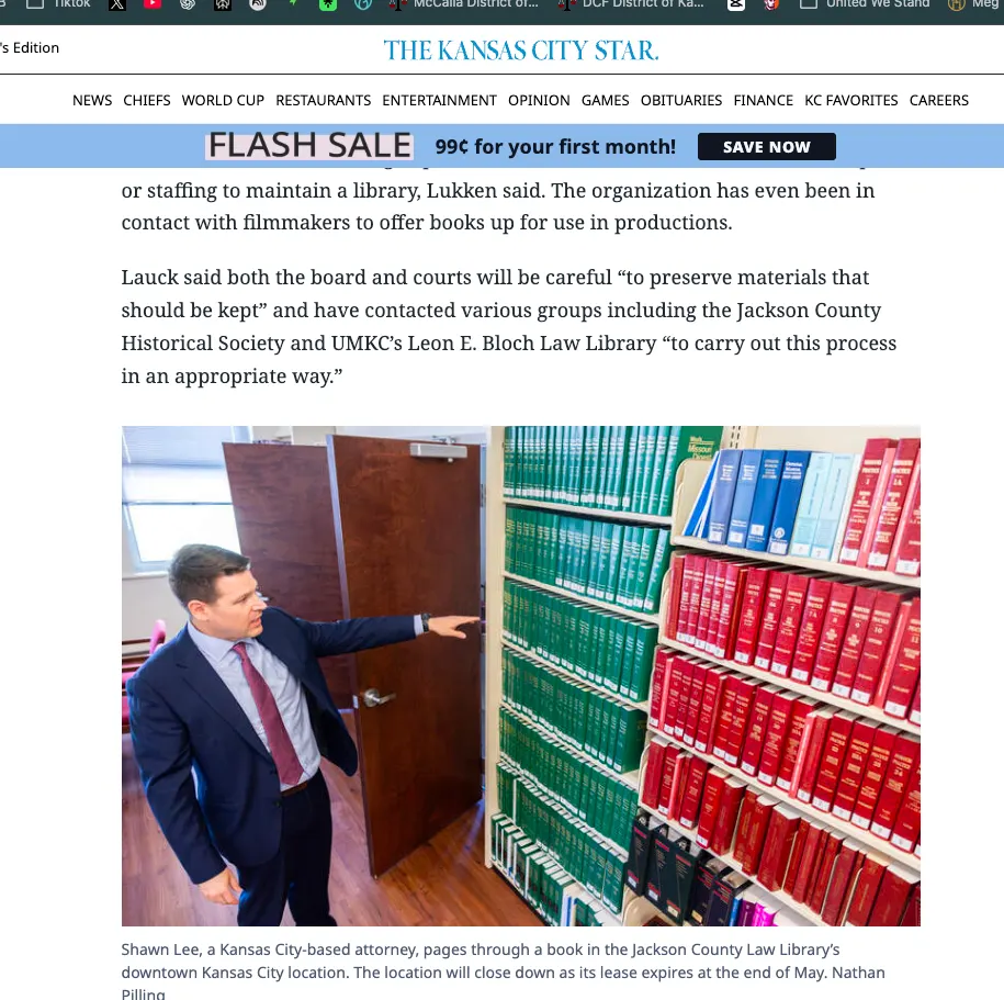 The Kansas City Star, additional feature coverage of Shawn Lee